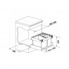 BLANCO 526643 trieur Flexon II Low XL 60/3 1x30l+2x8l