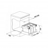 BLANCO 526642 trieur Flexon II Low 60/3 3x15l