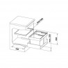 BLANCO 521471 trieur Flexon II 60/2 1x30l+1x19l