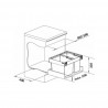 BLANCO 526641 trieur Flexon II Low 60/2 1x30l+1x19l