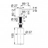 FRANKE distributeur savon ATLAS NEO inox noir