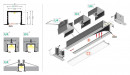 StrongLumio profilé LED Smart-In 16 alu blanc 3000mm