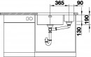 BLANCO 522991 Évier Andano 500/180-U InFino inox soie brillante sans barre