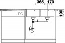 BLANCO 522981 Évier Andano 340/340-IF InFino sans tige inox soyeux brillant