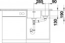 BLANCO 522979 Évier Andano 340/180-U InFino sans tige inox soie brillant