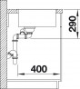 BLANCO 522973 évier Andano 340/180-IF InFino sans tirette inox satiné brillant