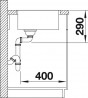BLANCO 522969 Évier Andano 700-IF InFino sans tringle acier inox satiné brillant