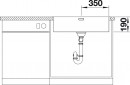 BLANCO 522969 Évier Andano 700-IF InFino sans tringle acier inox satiné brillant
