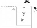 BLANCO 522967 Évier Andano 500-U InFino sans tringle inox satiné brillant