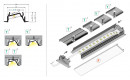 StrongLumio profilé LED Diagonal 14 alu blanc 3000mm