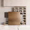TERNO Magic Living ensemble de ferrures pour porte bois appliquée 1800mm, alu an