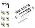 StrongLumio profilé LED Corner 10, 1000mm noir elox