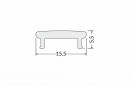 StrongLumio moulure de recouvrement K profil Floor naklapávací 2000mm lait