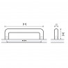 HETTICH 9070119 Poignée ASOPUS 332/320 inox brossé HETTICH 9070119 Poignée ASOPUS 332/320 inox brossé