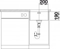 BLANCO 522959 Évier Andano 400-U InFino sans tige inox soie brillant