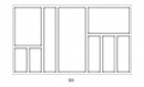 Buffet Sky 822x474mm blanc