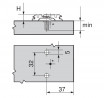 BLUM 174H7130E cale en croix, excentrique, Expando 11,5mm nickel