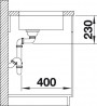 BLANCO 522952 Évier Andano 180-U InFino sans tringle inox soie brillant
