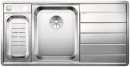 BLANCO 522105 Évier Axis III 6S-IF InFino c/excent inox satin/brillant