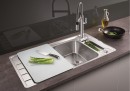 BLANCO 522103 évier Axis III 5S-IF InFino avec excentrique inox soie brillant