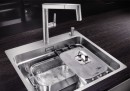 BLANCO 521748 évier Etagon 500-IF/A InFino avec tirette inox satinée brillante