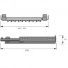 HETTICH 9132918 Amari porte-manteau pantalon coulissant 700-800