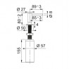 FRANKE Distributeur savon ATLAS NEO inox mat anthracite