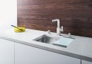 BLANCO 521575 Évier Claron 450-U InFino sans tirette inox satinée brillante