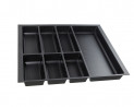 K-StrongMax 16 tiroir H89/500mm, gris, buffet Classico Kristall 600 noir