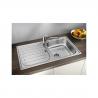 BLANCO 521007 évier Flex Pro 45 S sans excentrique inox naturel brillant