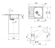 FRANKE ensemble N103 SKN 611-62 + FC 9547.031
