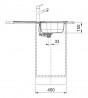 FRANKE évier FLN 611-78/44 810x510mm inox