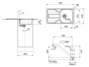 FRANKE ensemble N96 FLN 611-78/44 + FB 250.031