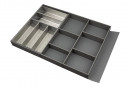 K-StrongMax 16 tiroir H89/500mm, gris, buffet SM 800, antidérapant anthracite