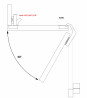StrongHinges S3 charniere clip angle 135°, sans amortisseur, porte pliante, vis