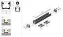 StrongLumio profilé LED Floor 12 alu anodisé 4050mm