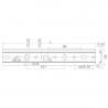 STRONG rail de suspension 39x1,2mm long. 2m galvanizé