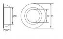 SAL LED spot 12V 2W inox brossé blanc froid