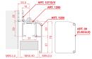 TERNO guidage supérieur 1280/A 2,5m alu anodisé
