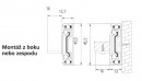StrongBall S5 glissiere a billes a extension totale avec support, 800mm/30kg, sa
