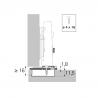 HETTICH 9306263 Veosys adaptateur sous tasse TH, 1,8mm
