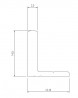 SISCO 823GF moulure guidage inférieur 2m argent brut