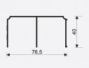 SEVROLL 06807 Gemini top track 3 m gold/brass