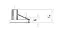 MARELLA DESIGN embout de profil Florida noir mat fermé P+L