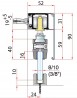 TERNO guidage supérieur alu brut 3m 1700/G