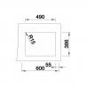 BLANCO 514506 Sink Subline 500-U brilliant white no handle PuraPlus® ceramic
