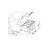 BLANCO 521475 trieur Flexon II Low 90/4 3x19l+1x16l