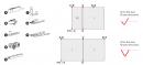 TERNO Versatile,folding,2 wings,folding hinges,80kg,2400mm,black