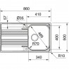 FRANKE Évier SRX 611-86 860x500mm acier inox