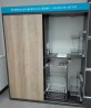 StrongLine Linio quincaillerie pour portes coulissantes 2 vantaux avec frein 40k